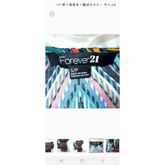 FOREVER 21 MULTICOLOR MINI DRESS SZ.S EUC. - Picture 7 of 8